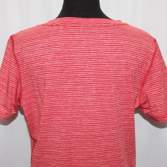 Texas Rangers Red Thin Strip V-Neck Polyester Shirt - Picture 12 of 14